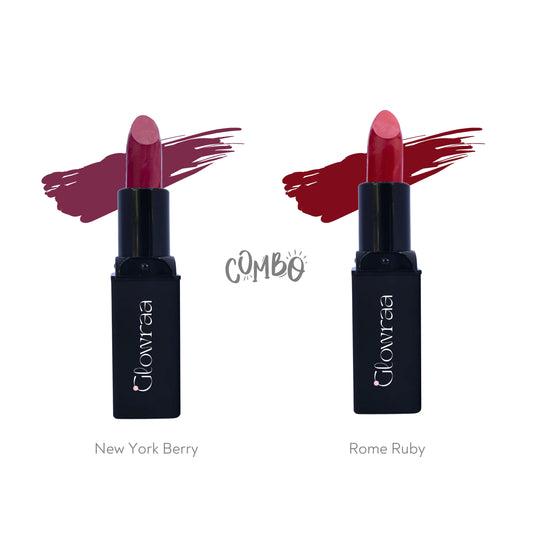 Black Luxe Matte Lipstick | New York Berry + Rome Ruby