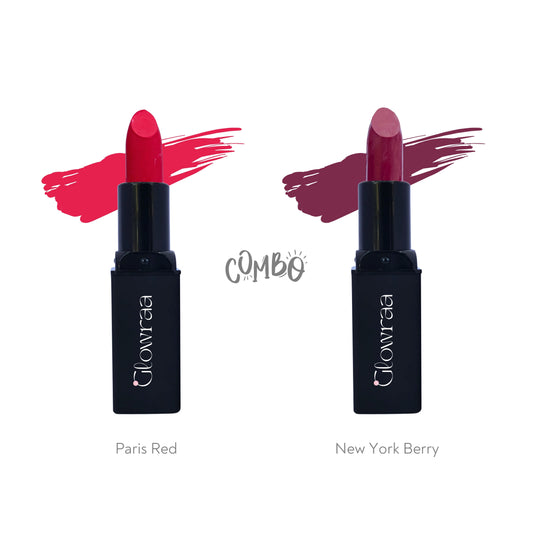 Black Luxe Matte Lipstick | New York Berry + Paris Red